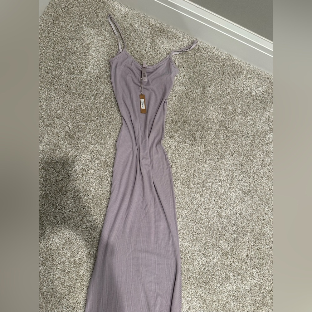 Skims viral dress in lilac